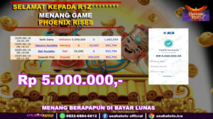 Bukti jp kemenangan slot game phoenx rises 10 juni 25